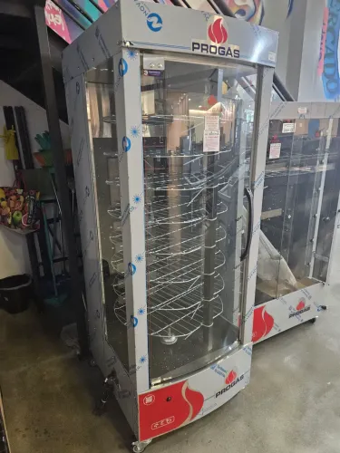forno a gás giratório multiuso 128kg - novo