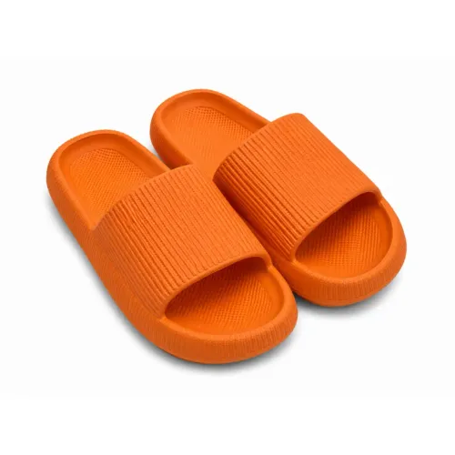Chinelo slide nuvem anatômico laranja 
