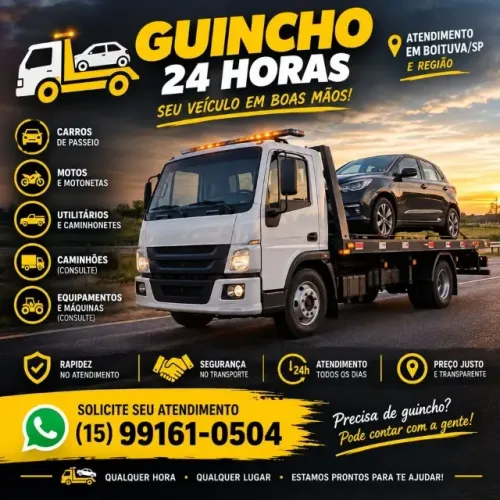 guincho socorro 24 horas Boituva-sp