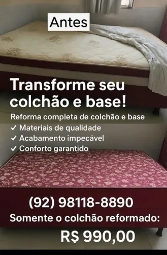 Reforma da base e do colchão 