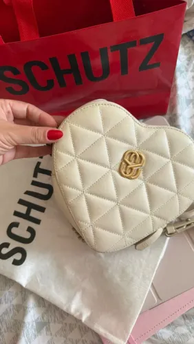 Bolsa Schutz love off white original