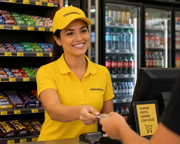 Vaga de emprego para atendente de loja de conveniência