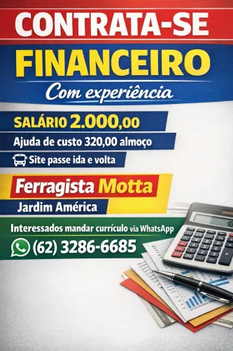 FINACEIRO COM EXPERIÊNCIA 