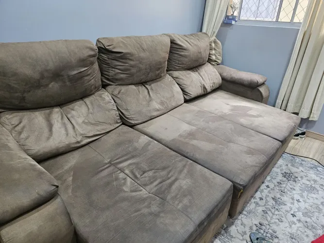 Sofa três lugares reclinavel