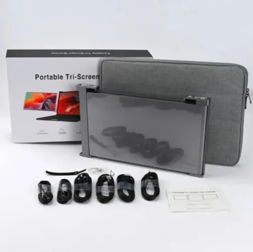Monitor Duplo Portátil Para Notebook 14/Tela Ips Fhd 1080p 60hz