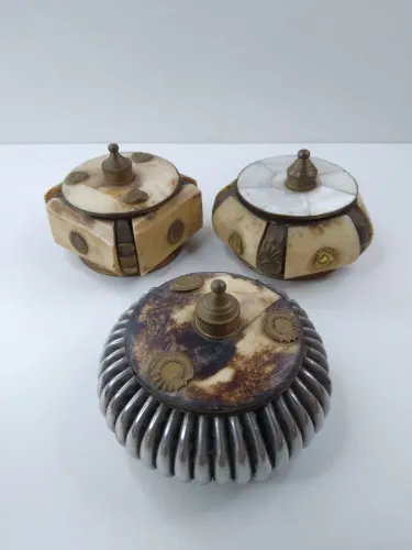 Vintage porta-jóias indianos raros