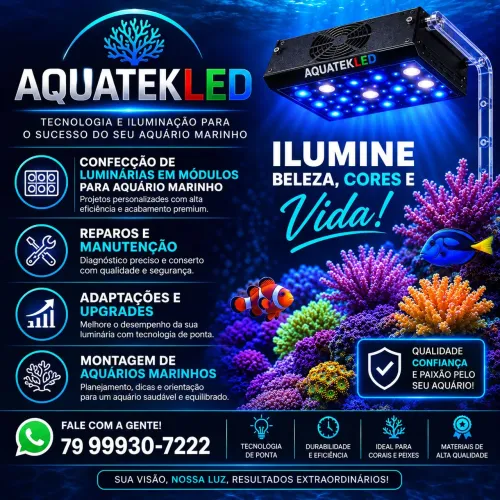 Luminárias led em módulos