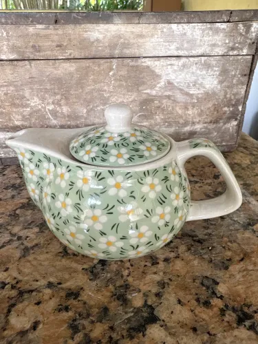 Mine bule para chá em porcelana