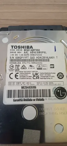 HD 500GB TOSHIBA