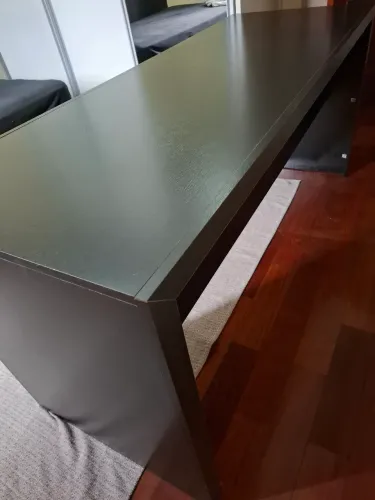 Escrivaninha Mesa Escritório Preto 163 cm