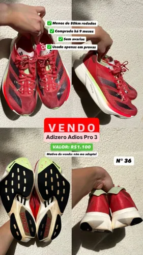 Tênis Adizero Adios Pro 3