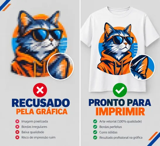 Transformo sua imagem em arte pronta pra impressão
