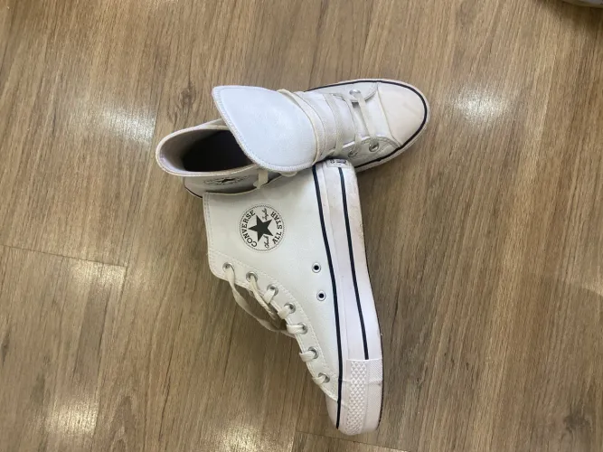 Tênis All Star Converse Original Cano Alto Branco (Semi-novo)
