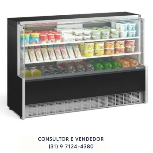 Balcão Refrigerado 1,75M 2 Placas com LED Gelopar