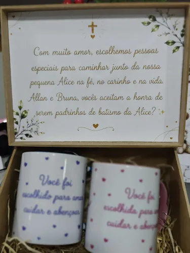Kit convite Personalizado Padrinhos | Batismo | casamento