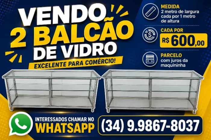 Balcão de vidro