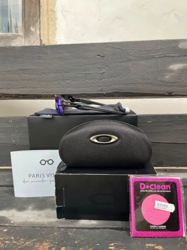 Óculos Oakley Flak 2.0 XL Preto Lente Espelhada Azul + Case Rígida