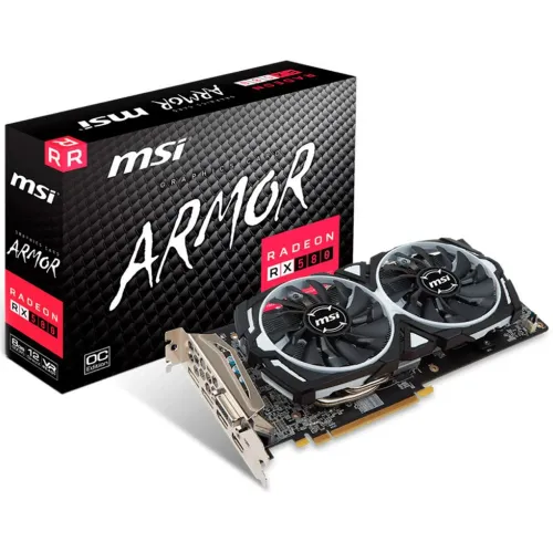 Placa de Vídeo MSI AMD Radeon RX 580 Armor X, 8GB, GDDR5 - RX 580 ARMOR X