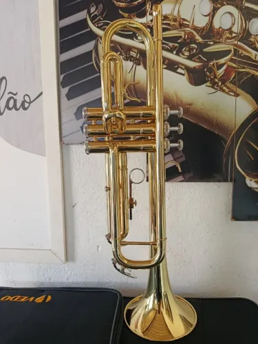 Trompete Gold Belíssimo- Novo- Garantia de 6 meses- Envio para Todo Brasil