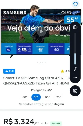 TV SAMSUNG 55 QLED