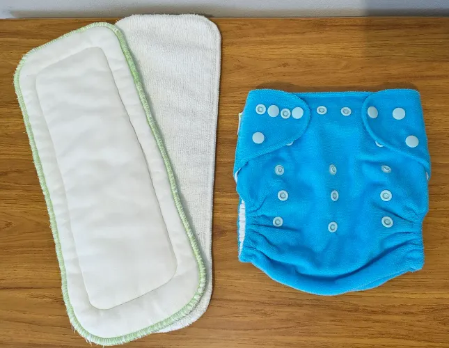 fralda ecológica dipano minky com 2 absorventes