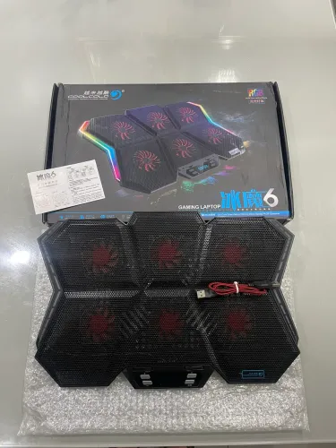 Base Cooler Gamer para Notebook 12? a 17? | 6 Fans RGB | Regulagem de Altura | Como Nova