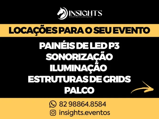 EQUIPAMENTOS EVENTOS PAINEL DE LED E SOM