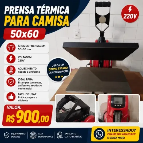 Kit para Personalização - Maquina Estampar Caneca + Estampas Camisa + Maquina de Recorte