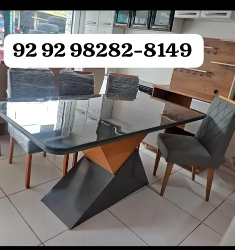 mesa de 6 lugares com entrega gratis- receba no mesmo dia