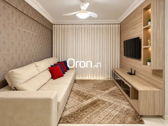 Apartamento mobiliado com 2 dormitórios à venda, 60 m² por R$ 379.000 - Setor Cândida de M