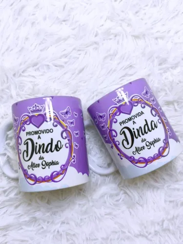 Caneca De Dinda e Dindo