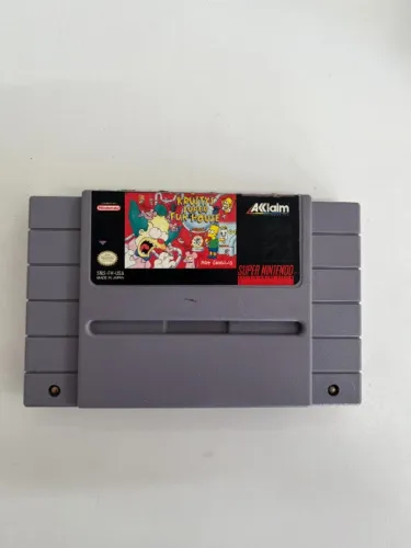 JOGO KRUSTY'S SUPER FUN HOUSE SEMINOVO - SNES