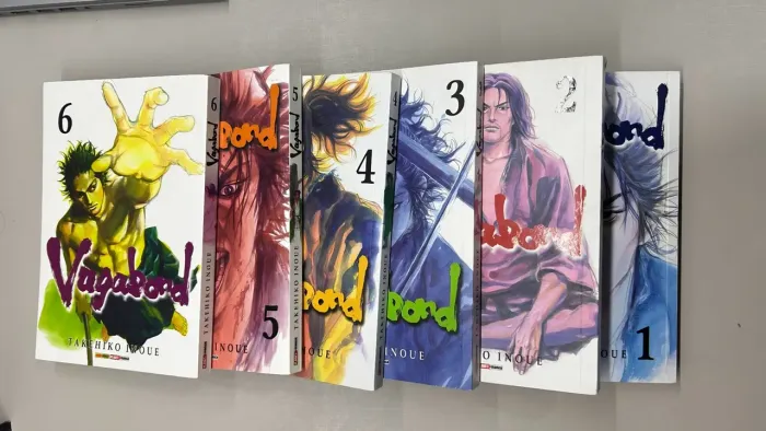 Coleção Mangá Vagabond (Volumes 1 ao 6) - Takehiko Inoue | R$ 200