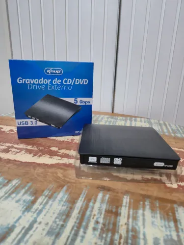 Gravador de CD/DVD Externo p/ PC e Notebook