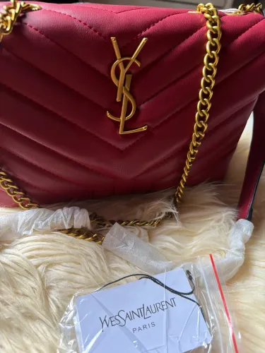 Bolsa YSL na cor vermelha linha premium 