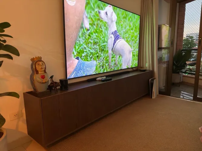Smart TV Samsung 85" QLED 4K 85Q70A - Impecável, menos de 1 ano de uso