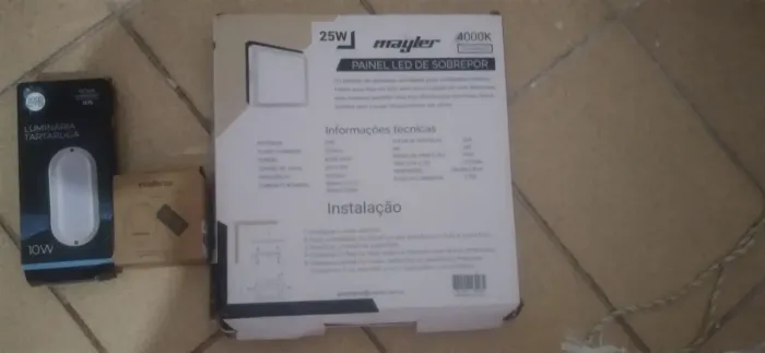 Kit de Iluminação Novo - Intelbras + Painel LED 25W + Tartaruga 10W