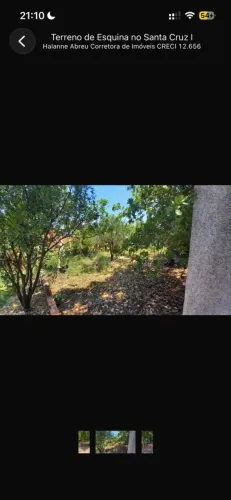 Terreno de esquina 450metros no Santa Cruz 1