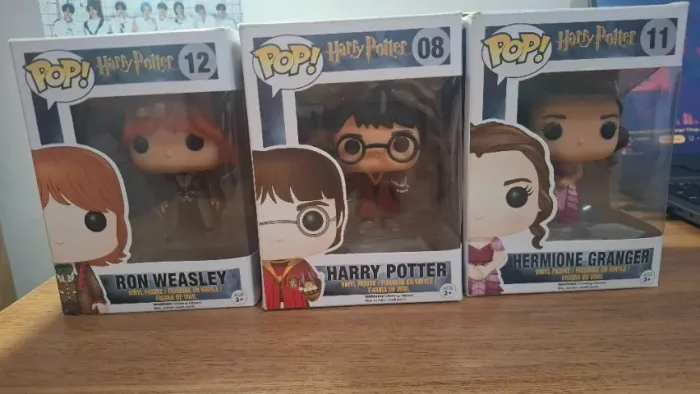 Kit Funko Pop Herminone, Ron e Harry Potter - Harry Potter 