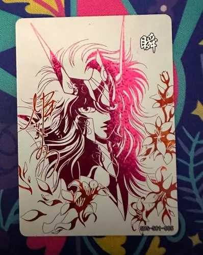 Carta Chum de Andromeda Armadura Divina Arte Especial Cavaleiros do Zodiaco