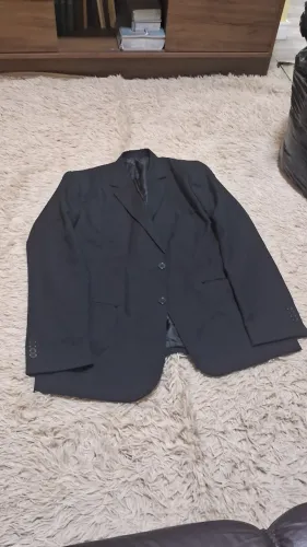 Blazer Masculino Plus Size Preto - Usado