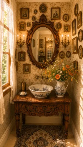 Móveis antigos pra lavabo
