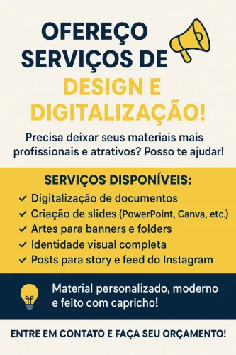 Serviço de design e digitalização