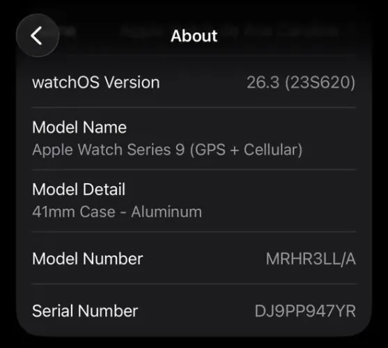 Apple Watch série 9 