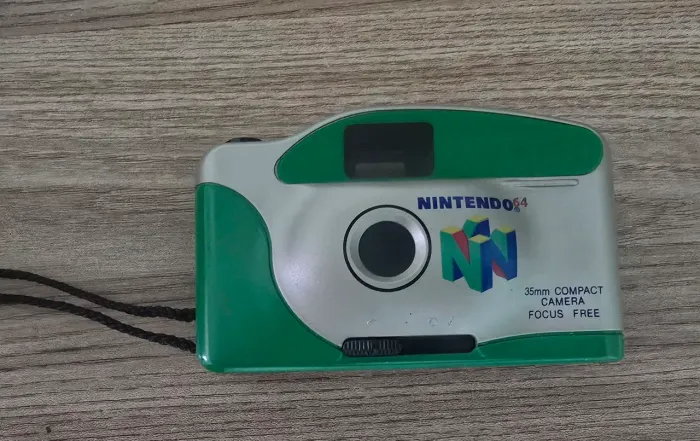 Câmera fotográfica compacta 35mm, original Nintendo 64