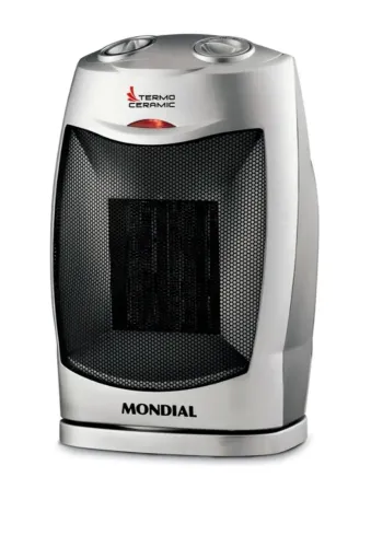 Aquecedor Termo Ceramic A-05 1500w - 127v Preto E Prata Mondial