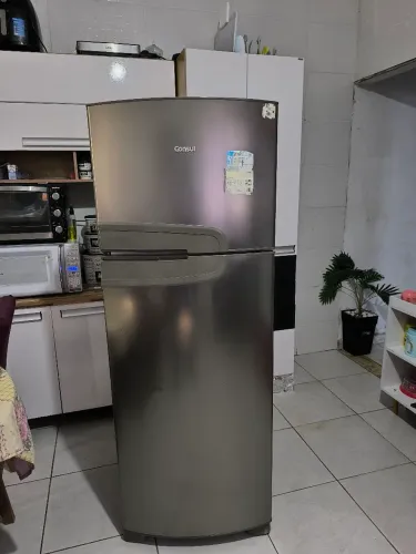 Geladeira duplex Consul Frost Free INOX 220V.