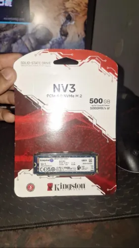 Vendo SSD Kingston NV3 de 500GB, totalmente novo, lacrado e sem uso.