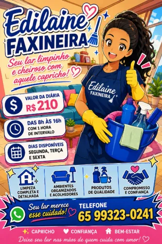 Diária de limpeza