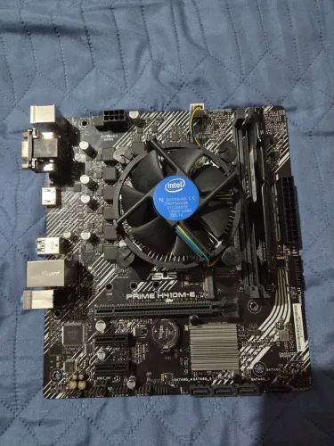 Kit hardware i3 10100f + h410m asus + 8gb de ram ddr4